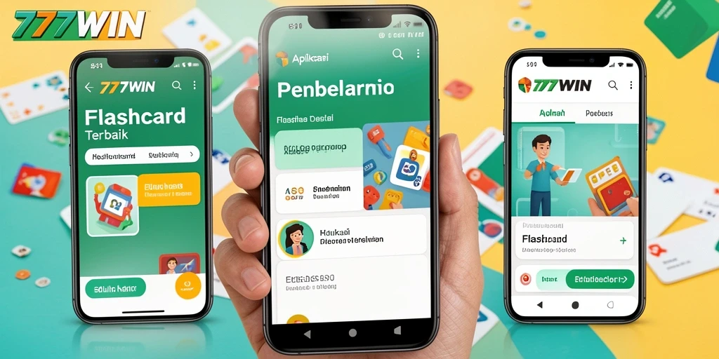 Antarmuka aplikasi 777WIN yang menarik dan interaktif untuk belajar.
