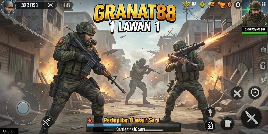 Tampilan antarmuka utama dari GRANAT88 yang dinamis.