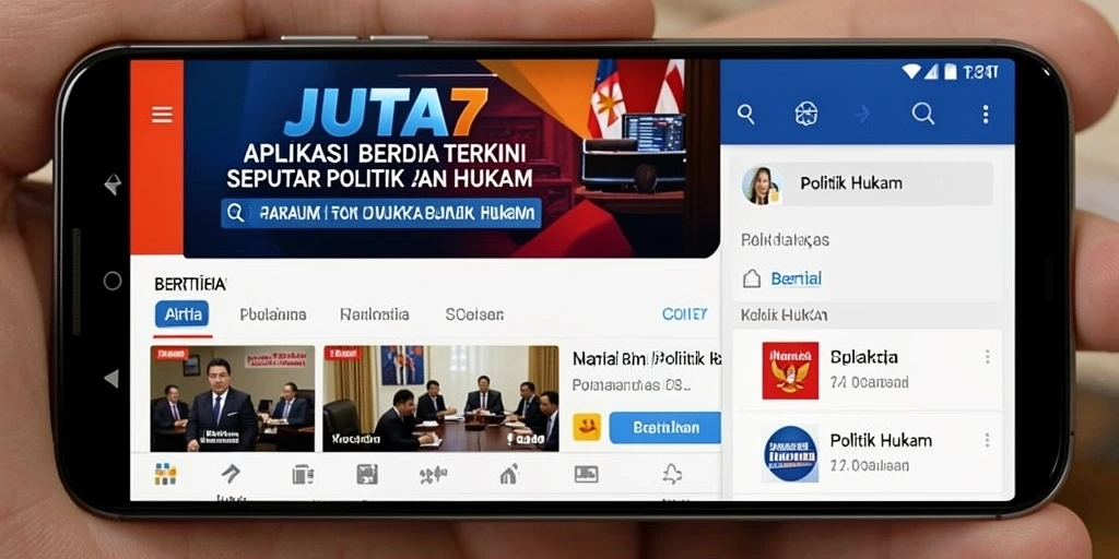 Tampilan antarmuka JUTA7 yang sederhana tetapi informatif.