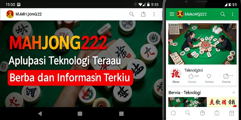 Tampilan utama MAHJONG222 dengan berbagai berita teknologi terkini.