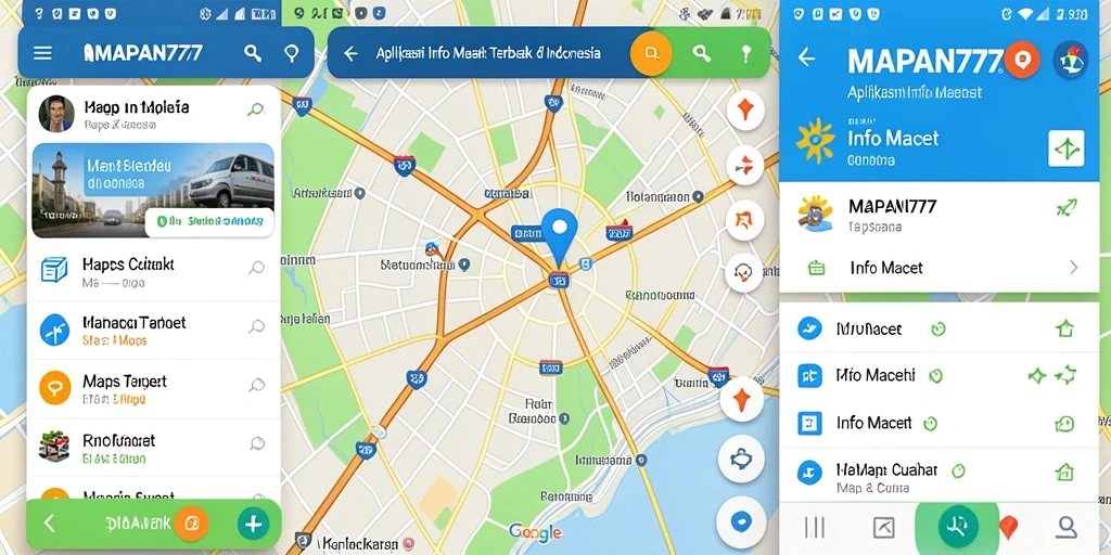 Tampilan antarmuka utama MAPAN777 menunjukkan informasi kemacetan secara real-time.