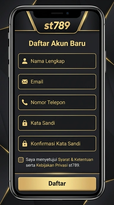 Panduan Registrasi Akun Baru st789 untuk Pengguna Android